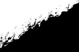 an inky texture creeping from one corner to the opposite, white on black vector