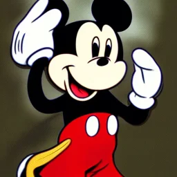 mickey mouse with three eyes by walt disney