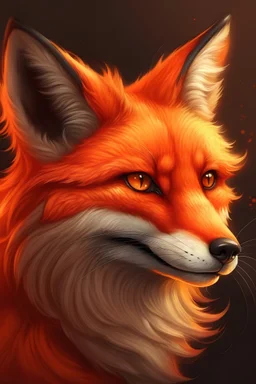 Realistic fire fox