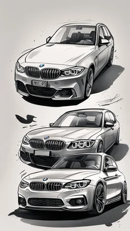 нарисуй счастливого владельца бмв