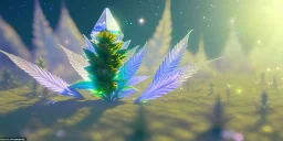 crystal marijuana leaf in a galactic ambiance beautiful fairy, transparent, delicate colors, in the foreground, full of details, smooth，soft light atmosphere, light effect，vaporwave colorful, concept art, smooth, extremely sharp detail, finely tuned detail, ultra high definition, 8 k, unreal engine 5, ultra sharp focus