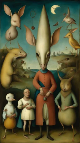 Hieronymus Bosch style , nightmares. Kumastra Indiana characters