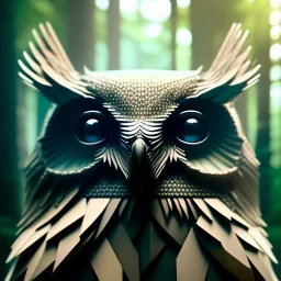 intricate details, realistic, octane, unreal engine, portrait, natural lighting,zoomed out + portrait, volumetric lighting, shiny,extreme detail, Photorealism, High detail, Hyper realistic Owl in forest, macro lens blur,abstract paint, sharp,eos5d mark 4, ef 85mm 5.6, focus, trending by artstation