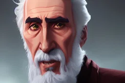 Portrait of Christopher Lee by Jake Bartok