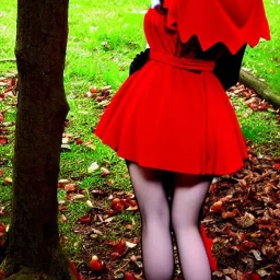 flirty red riding hood hungrily slurping my nob