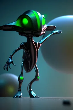 aliens earth, clean art NFT, blender 3d