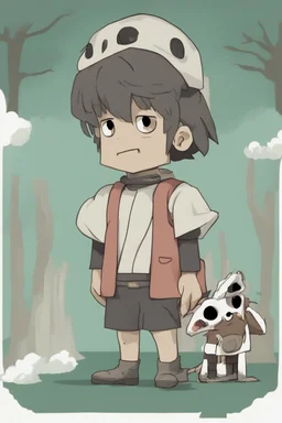 jeff from minecraft drawn in the style of spirited away