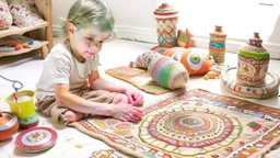 pottery children's carpets