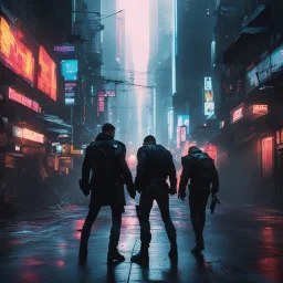 the CYBERPUNK EDGERUNNERS iconic scene ultra violent close contact fight