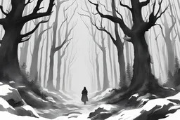 uma floresta assustadora, inspiração game of trhones