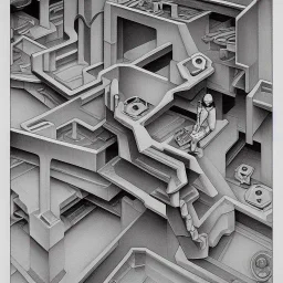 ghost in the shell MC escher painting