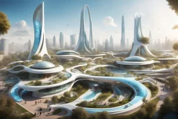Theme park of the city of the future 2050