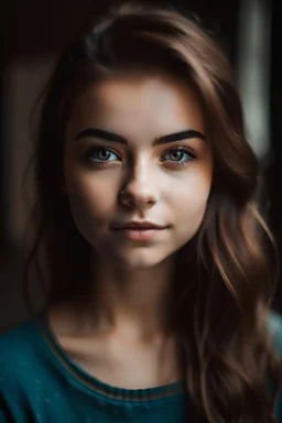 Portrait of a beautiful-looking 20 year old woman