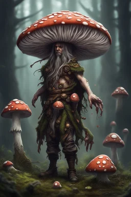 darkfantasy mushshroom spores infected human druid