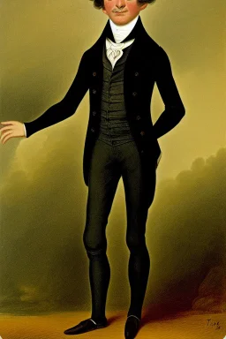 Extremely rich tyoung liberal guy portrait 1800s