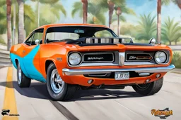 Fotorealistisch Plymouth Barracuda