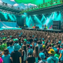 stream show in a music festival