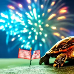 Turtle and Fireworks