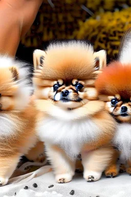 Well endowed Pomeranian puppies