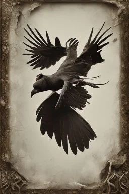 nature morte. crow . surrealism