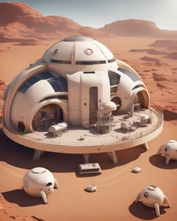 Create an extraordinary mars base building