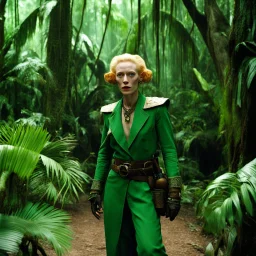Tilda Swinton as a guerrilleros in the jungle in her iconic scene of Pan's Labyrinth (2006)