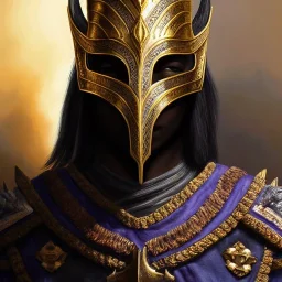 ultra detailed fullbody Portrait in oil on canvas of a Warrior with Skyrim dragon priest mask and armor,extremely detailed digital painting, extremely detailed face,crystal clear Big eyes, mystical colors ,perfectly centered image, perfect composition,rim light, beautiful lighting, 8k, stunning scene,extremely sharp detail, finely tuned detail, ultra high definition raytracing, in the style of robert e howard and pablo oliveira and Ken Kelley and Ohrai Noriyoshi and Simon Bisley