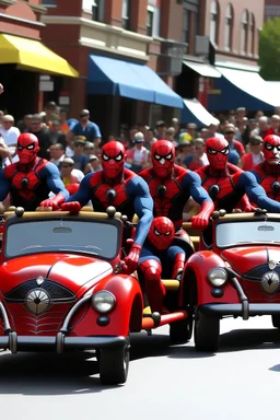 Spidermenfloat parade