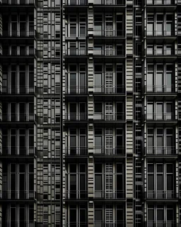 tall building windows, in the style of dark hues, rural china, coded patterns, sparse and simple, uhd image, urbancore, sovietwave, negative space, award-winning design, photography, leica