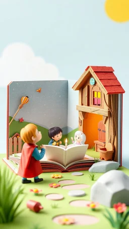 A children story 3D Pop-up story book