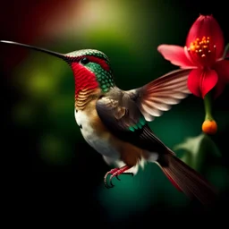 un colibrí