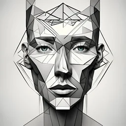 Geometric human face