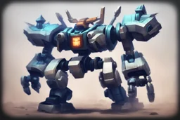 I want an intro image for a YouTube video about TFT 7 Mighty Mech. I want the original image with a little modification.