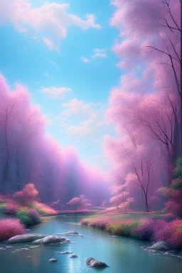 Pink river