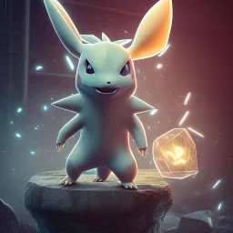 Mystery pokemon,Ambiance dramatique, hyperrealisme, 8k, high quality, lot of details, portrait,