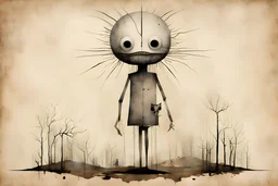 Surreal sinister weirdness Style by Gabriel pacheco and Federico Babina and Stephen Gammell, a curious anthropomorphic question, epic masterpiece, strange inconsistencies and banal absurdities, eerie, weird colors, smooth, neo surrealism