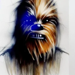 photorealistic chewbacca by Agnes Cecile, soft natural colors