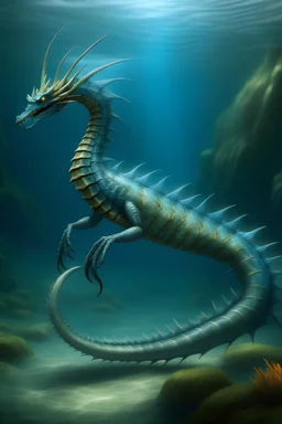 a sea dragon that refers to Poseidon
