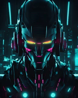 hd cyberpunk robot acid dark immage neon high contrast hiper deteiled 4 k whitout any writing