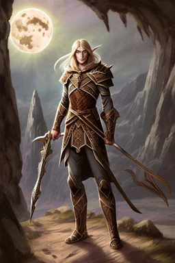 [Elven warrior] In the days of old, when the world was still young and filled with wonders beyond imagination, there lived a brave and adventurous soul named Aldarion. He hailed from the distant lands of Middle-earth, a realm touched by both the light of the sun and the silver glow of the moon. Aldarion's heart was filled with a yearning for beauty and harmony, and he dreamed of planting a surge of the Silver Tree of Valinor in a land where such marvels had never been seen.