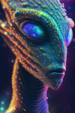 Glitter contrast alien ,8k resolution, cinematic smooth, intricate details, vibrant colors, realistic details, masterpiece,