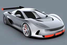 Car Supercar Vector 3d rendering Vector collage