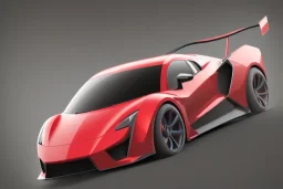 Supercar Vector 3d rendering Vector collage