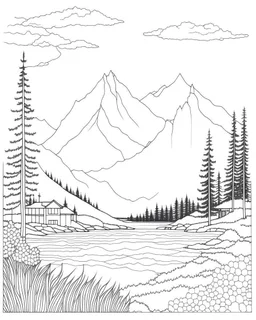 Coloring pages: Experience ultimate serenity with the Calmness and Relaxing Landscapes Inner Peace Coloring Book. Escape stress and find peace with 60 beautifully designed landscapes. Order now!