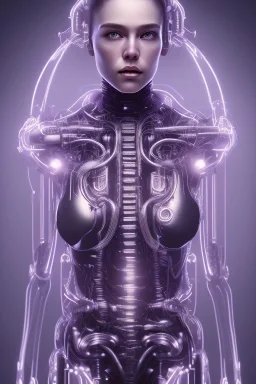 cyberpunk, glass body, women, portrai, open mouth, perfect skin, tron, cyborg , perfekt, real, dream, hr giger