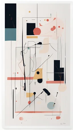 Messy modernism is a fine art prints of original, minimalist illustrations