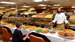 one jesus goes to golden corral buffet