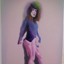 Full body portrait, painting, medium shot lady bizarre