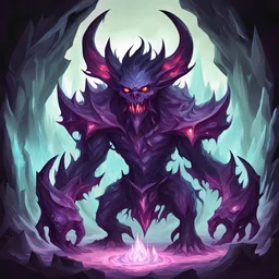 Demoncaller in monster crystal art style