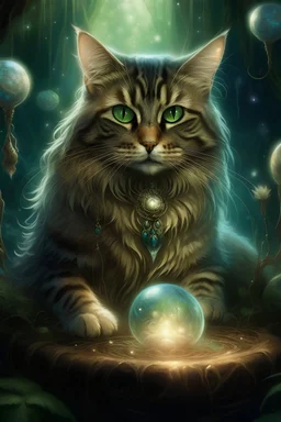 Mystical Feline Enchantment